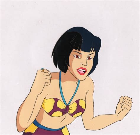 Captain Planet Bikini Gi Orig Production Animation Cel Hanna Barbera