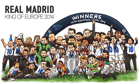 Real Madrid Cartoon Champions League 2014 By Mikoarc On Deviantart
