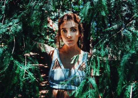 Free Images Tree Nature Forest Person Woman Sunlight Flower