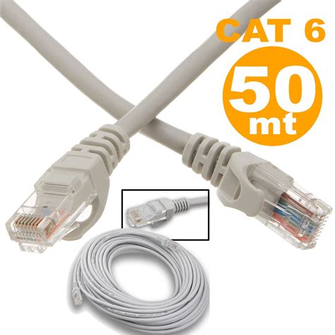 Cavo Rete Lan 30 Mt Prolunga Cat 6 Per Modem Router Computer Ethernet