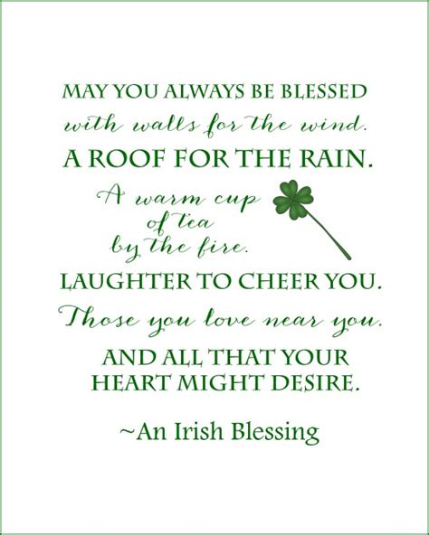 An Irish Blessing Free Printable On Sutton Place