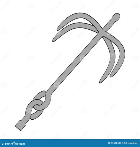 Image Of Grapling Hook Stock Illustration Illustration Of Toon 35698519