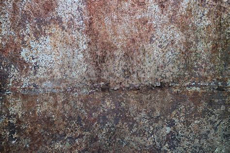 Old Grunge Rusty Metal Texture With Scratches And Crack Vintage Dark