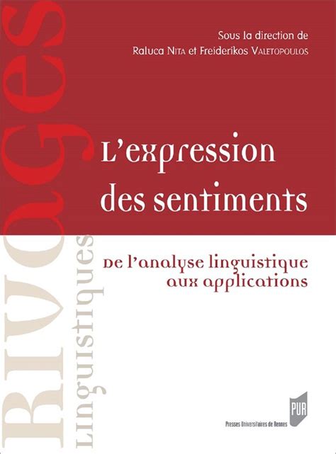 Lexpression Des Sentiments Ebook Raluca Nita 9782753576704