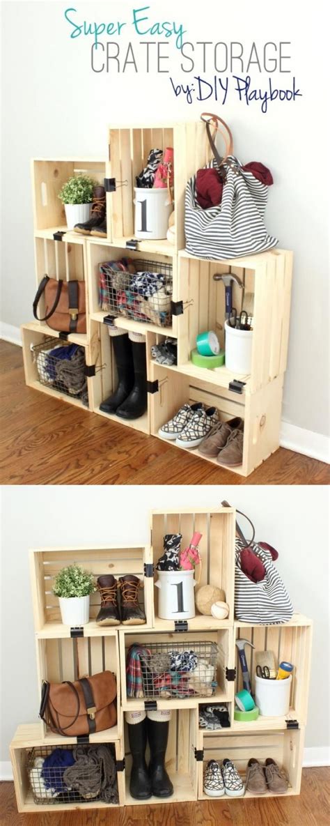 Awesome Diy Wood Crate Project Ideas Old Wooden Crates Crate Shelves