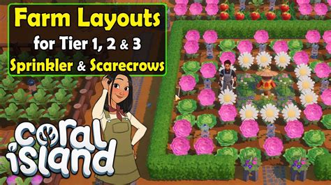 Coral Island Farm Layoutdesign Guide Ideas For Layouts W Sprinklers And Scarecrows Tips