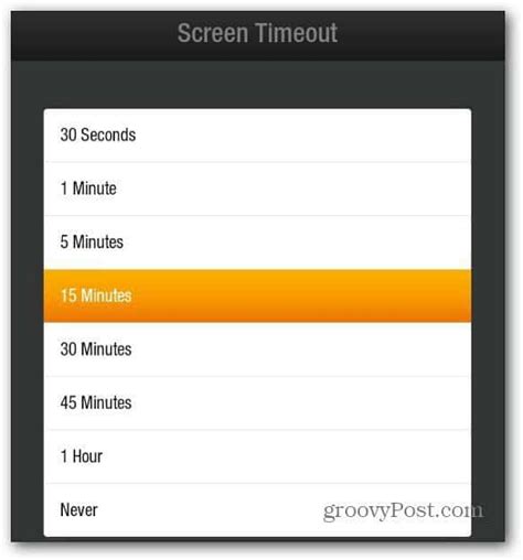 How To Adjust The Kindle Fire Screen Timeout
