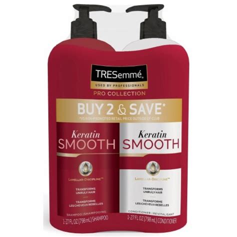 Tresemme Keratin Smooth Shampoo And Conditioner 27 Fluid Ounce Pack Of