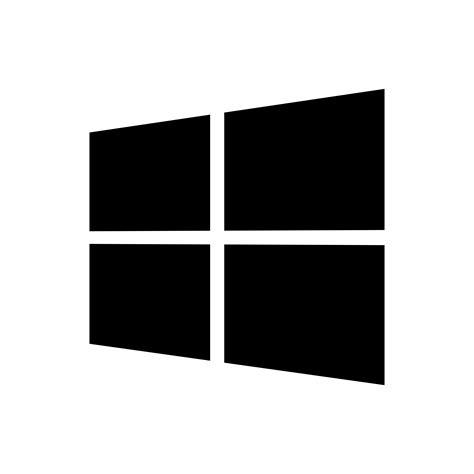 Windows 4096 Black Icons Free Icons In Simple Icons