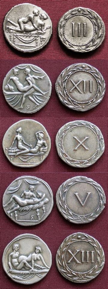 Erotic Roman Coins Used As Tokens For Entrance In Tumbex