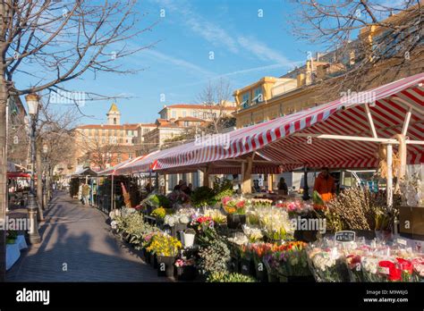 Nice Flower Market Cours Saleya France Stock Photo Alamy
