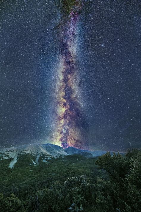 The Milky Way Shoots Up Like An Erupting Volcano From Within Great