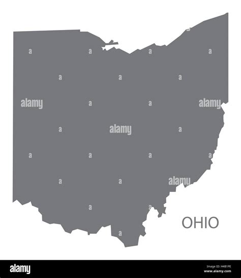 Ohio Map Cut Out Stock Images And Pictures Alamy