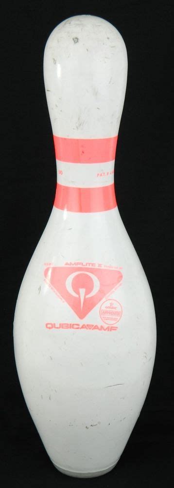 Fluorescent Pink White 15 Bowling Pin Amf Amflite Ii Qubica Usbc