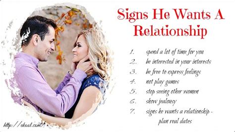 A dating relationship would be considered just dating. 15 Early Signs He Wants A Relationship With You In The Future