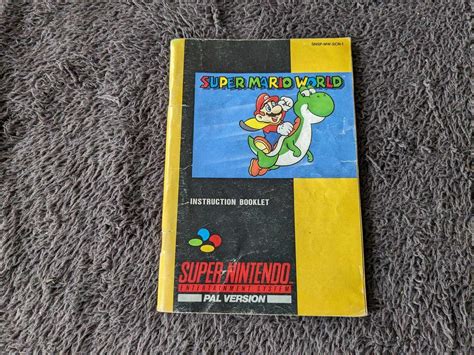 Snes Super Mario World Manual Ins Köp Från Widdexg På Tradera