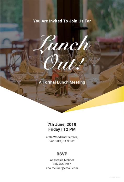 Free Formal Lunch Invitation Template In Microsoft Word Microsoft