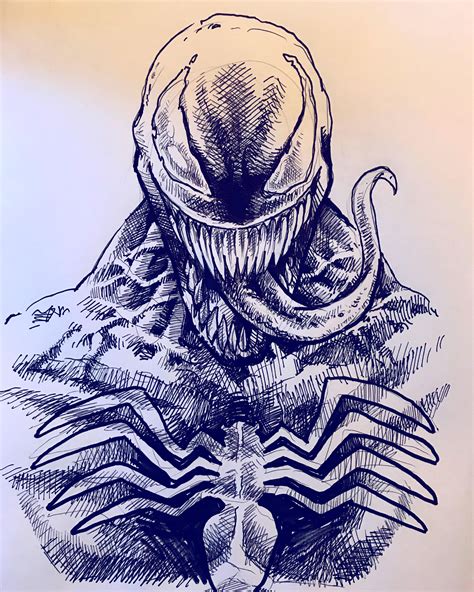 Drawing Of Venom Oc Hope You Like Sick Drawings Marvel Art