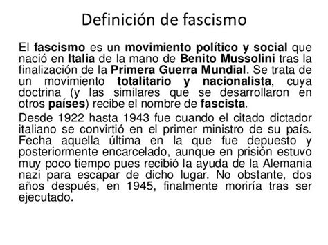 Definición De Fascismo