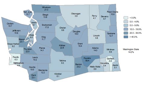 Washington Population By County Map