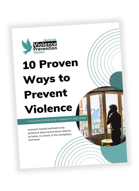 10 Proven Ways To Prevent Violence National Violence Prevention Hotline