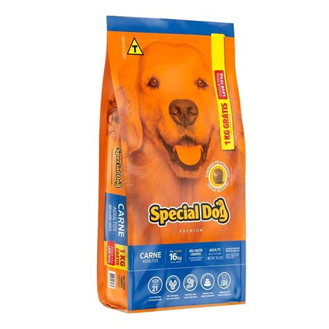 Ração Special Dog Para Cães Adultos Sabor Carne 15kg 1kg Grátis