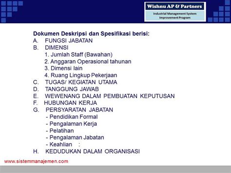 Tarikh deskripsi kerja ditulis : Paket Dokumen Deskripsi Spesifikasi Pekerjaan - YouTube