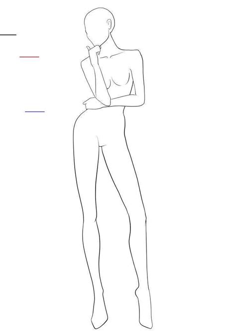 Stop oder auch selber erfundene. fashion sketches #fashion Vorderansicht Mode Figur Vorlage ...