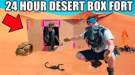 Papa jake does a fortnite in real life vs apex legends irl challenge. 24 HOUR DESERT BOX FORT CHALLENGE!! 📦☀️ - YouTube