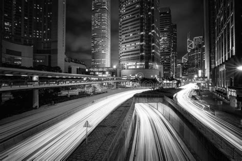 Hong Kong Skyscrapers In Bianco E Nero Fotografia Stock Immagine Di