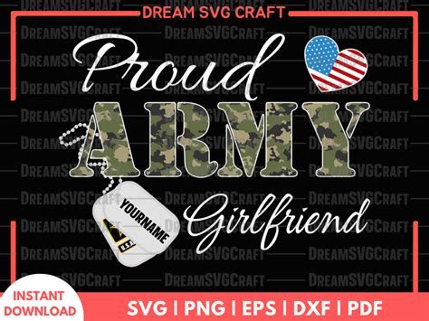 Proud Army Girlfriend Svg