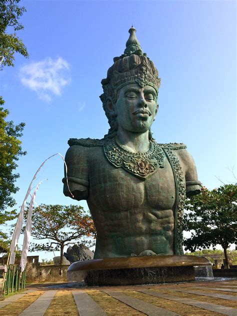 Bali Gwk Cultural Park Statue Of The God Wisnu Statue Buddha Statue