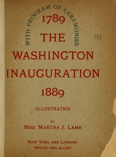 Souvenir Of The Centennial Anniversary Of Washingtons Inauguration