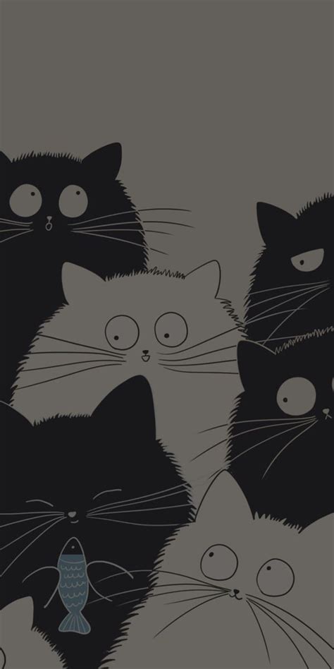 Pin By Mieseyo On Aesthetic Background Wallpaper Cat Phone Wallpaper Cute Cartoon