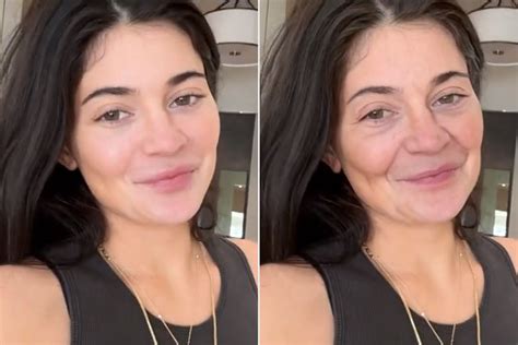 Kylie Jenner Uses Aging Filter To Show Face With Eye Bags Wrinkles