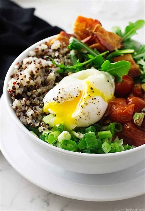 Whip up a batch of these mediterranean meals and pack in containers with lids to stash in the fridge for easy. Quinoa Breakfast Bowl - Savor the Best