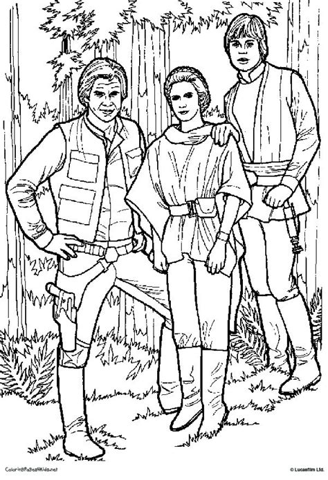 Free Princess Leia Coloring Pages
