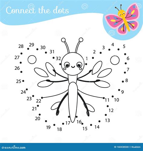 Connect the Dots. Dot To Dot by Numbers Activity for Kids and Toddlers