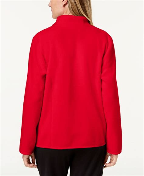 Karen Scott Zeroproof Fleece Jacket Created For Macys Macys