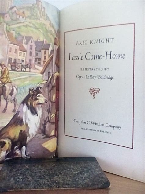 Lassie Come Home By Eric Knight Near Fine Hardcover 1940 1st Edition
