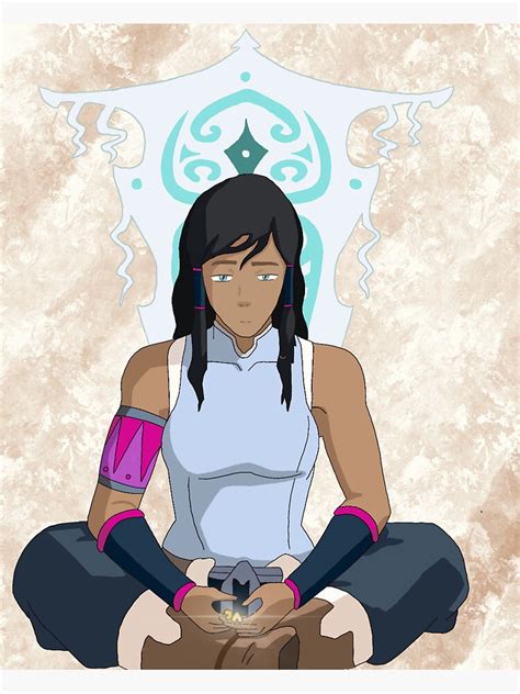 Meditating Korra And Raava Sticker For Sale By Odysseysmuse Redbubble