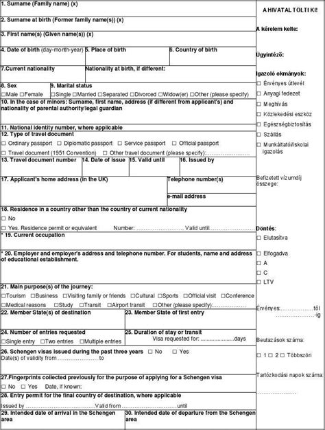 How To Fill Out Schengen Visa Application Form With Pictures Gambaran