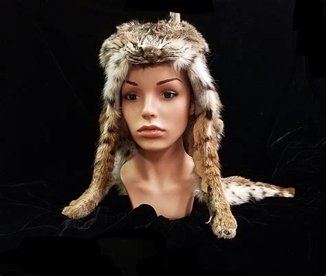 Bobcat Lynx Cat Fur Hat