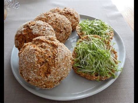 Unsere bio weizenkleie ist zurecht. Kraftbrötchen - YouTube | Rezepte, Lebensmittel essen, Brot