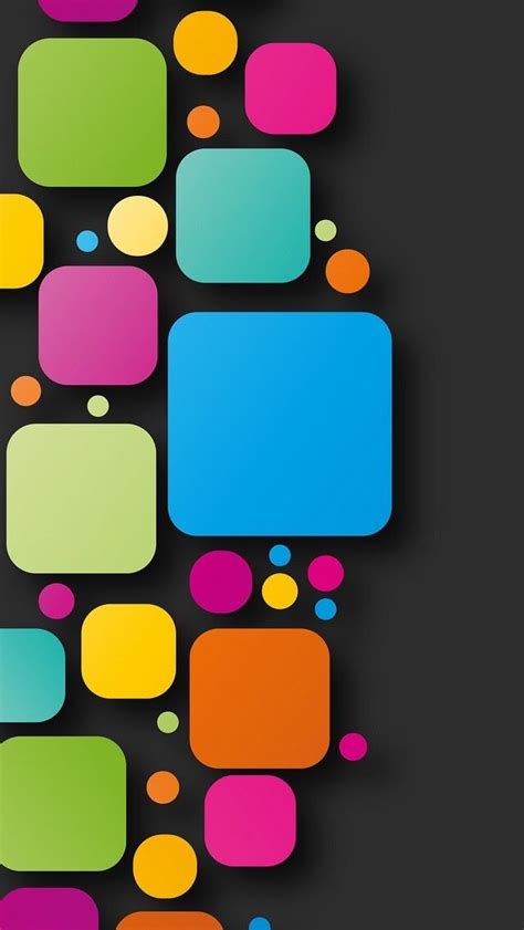 Geometric Colorful Squares Wallpaper Apple Wallpaper Iphone Galaxy