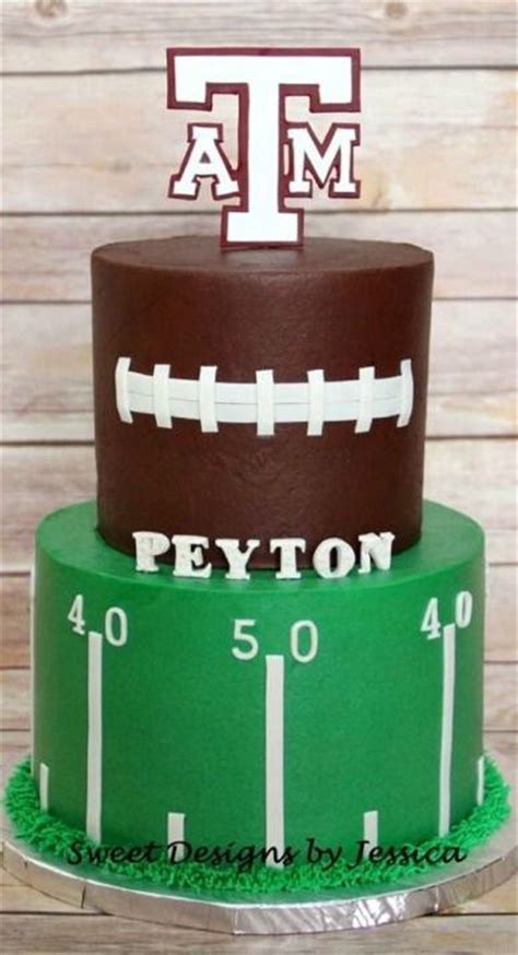 Trust me, it's a gift he (and his tummy) will thank you for!. Football Cake | Cakes and Cupcakes for Kids birthday party | Pinterest | Cakes, The grass and ...