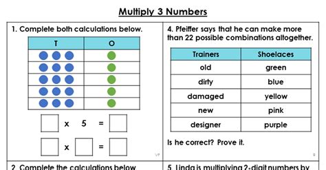 Year 4 Multiply 3 Numbers Lesson - Classroom Secrets | Classroom Secrets