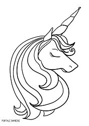 Disegni da stampare e colorare gratis unicorno. Disegni di Unicorni da Colorare | portalebambini.it