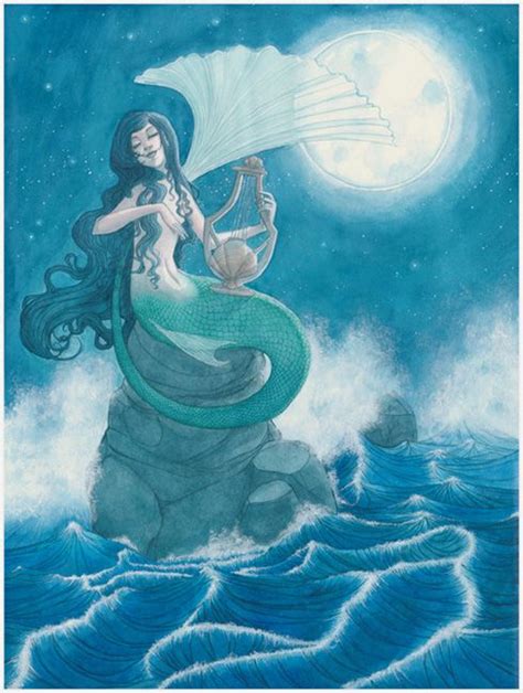 mermaid's melody of the moon | Mermaid pictures, Mermaid images, Mermaid island