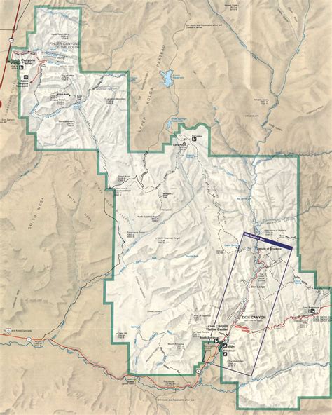 Zion National Park Maps